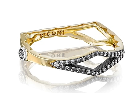 A mixed metal Tacori fashion ring from the Ivy Lane collection